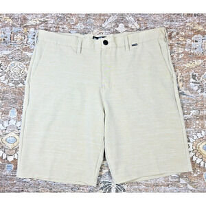 Hurley Mens Heather Khaki Dri-Fit Chino Pants 36 Regular Casual Active Shorts